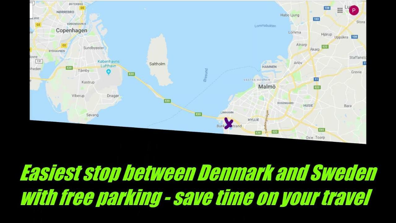Private House Parking Garden Sea Nature Malmo Luaran gambar